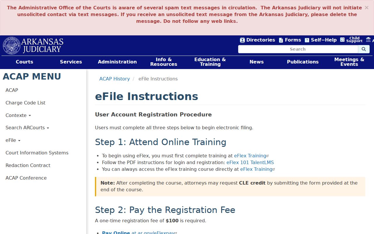 Lee County court records eFlex electronic filing instructions