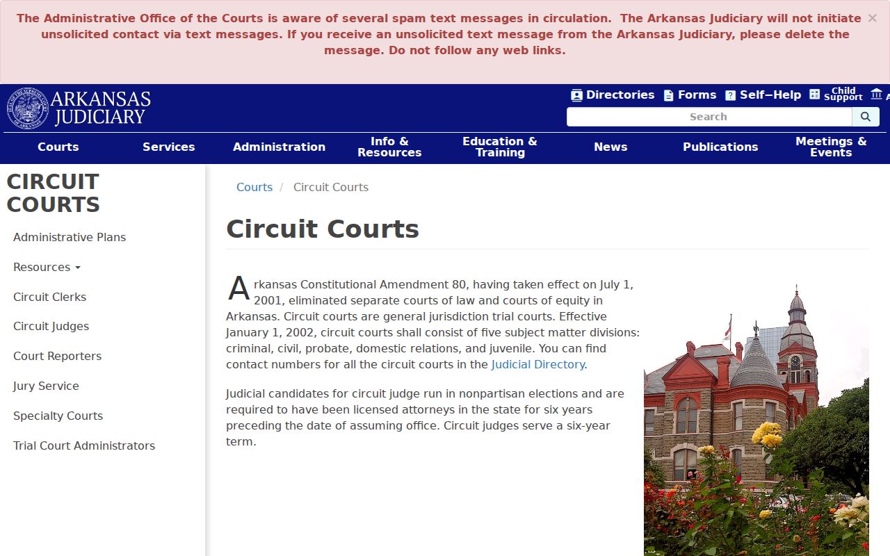 Lee County criminal docket Circuit Court jurisdiction page