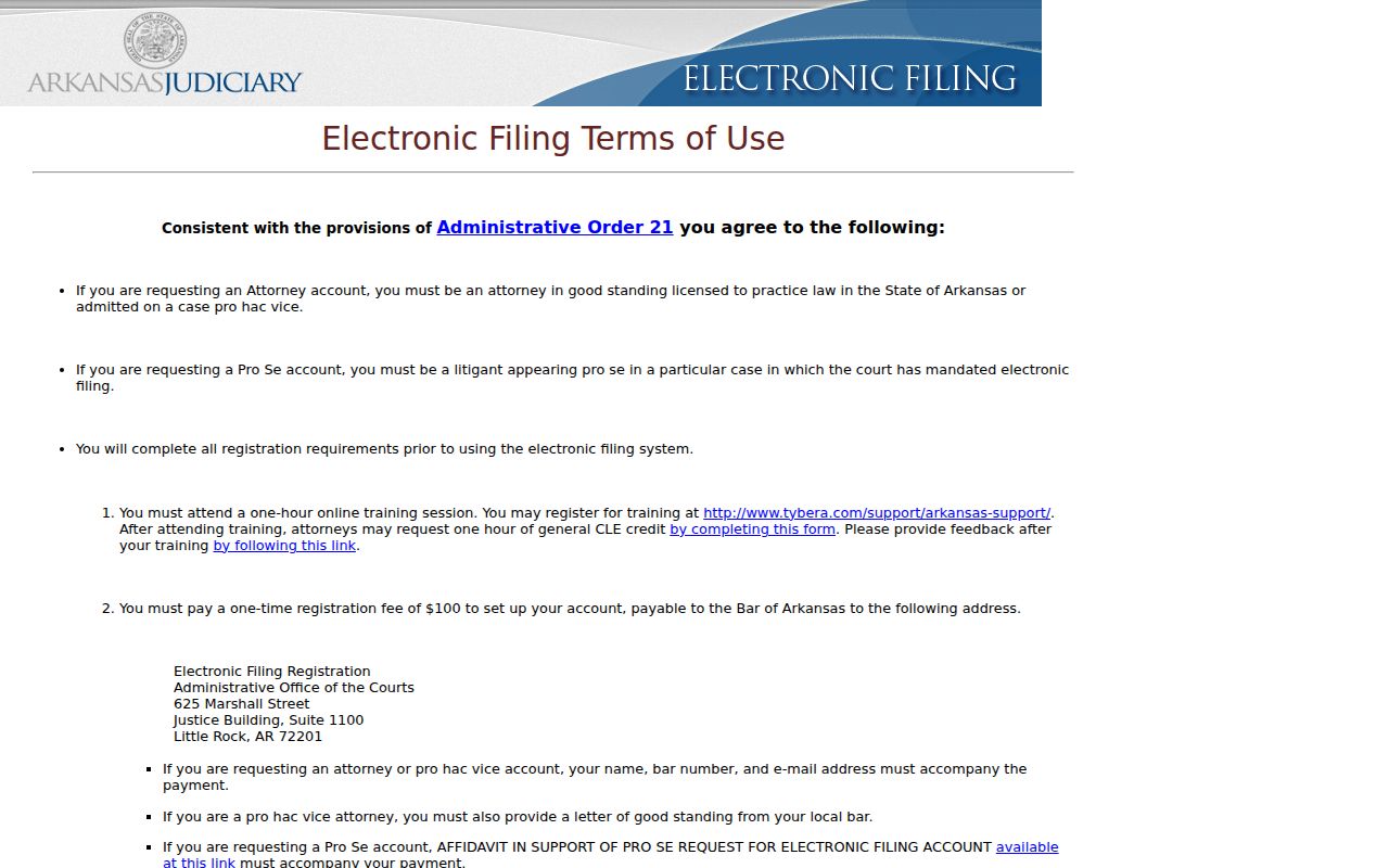 Moro court docket comparison with Arkansas eFlex terms